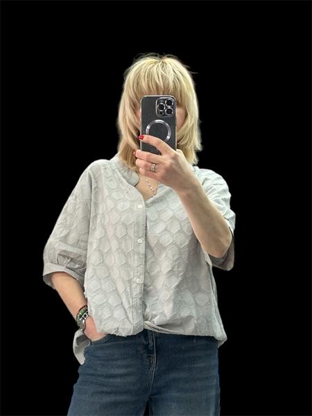 Рубашка Elena&Vika (50-52) 26119 grey (лето)