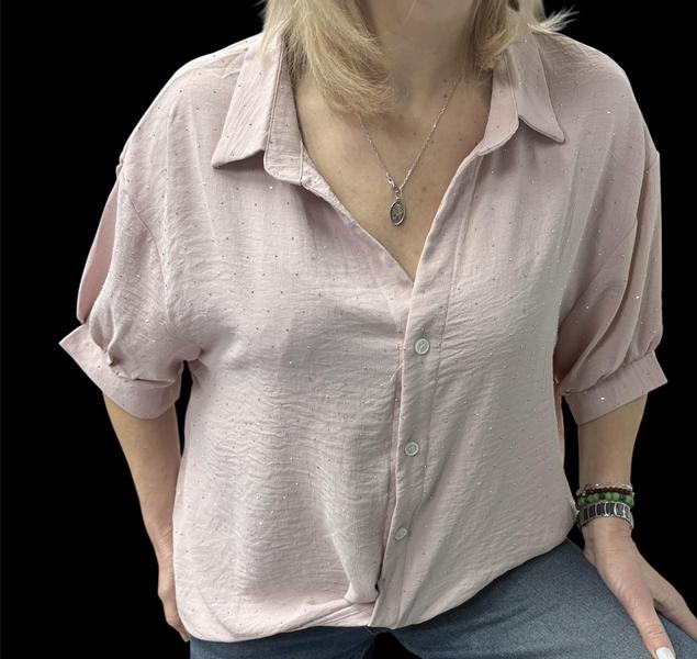 Рубашка Elena&Vika (48-52) 26120 beige (лето)