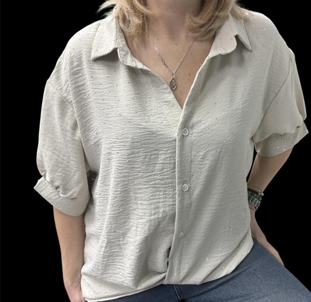 Рубашка Elena&Vika (48-52) 26120 l.grey (лето)