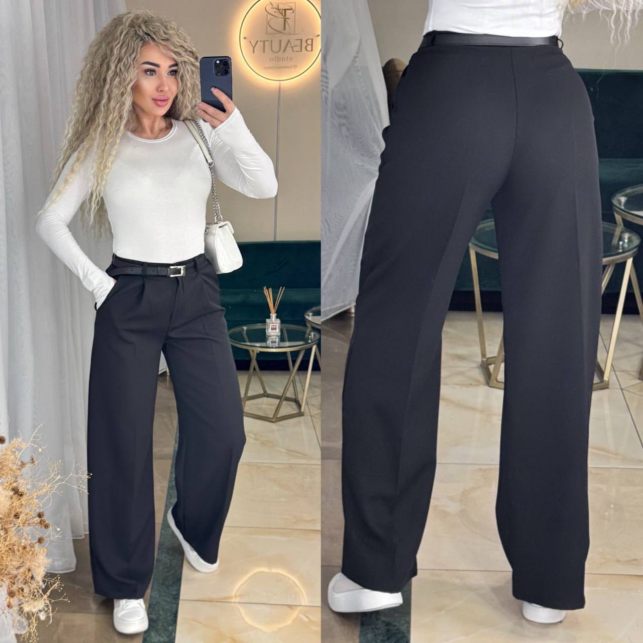 Штаны Sofi Cor (42-48) 9054 black (деми)