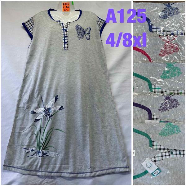 Ночнушка HomeWear (4XL-8XL) A125 mix (лето)