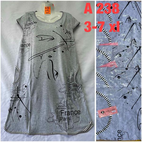 Ночнушка HomeWear (3XL-7XL) A238 mix (лето)