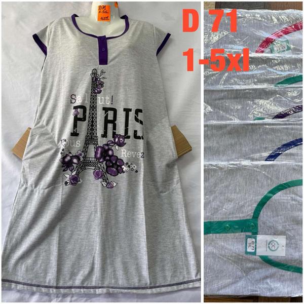 Ночнушка HomeWear (48-58) D71 mix (лето)