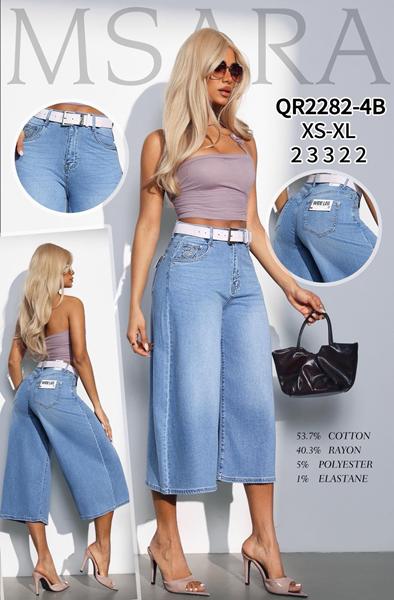 Бриджи Jeans Club (XS-XL) QR2282-4B l.blue (лето)