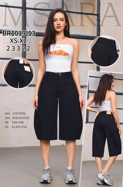 Бриджи Jeans Club (XS-XL) BR1019-13 black (лето)