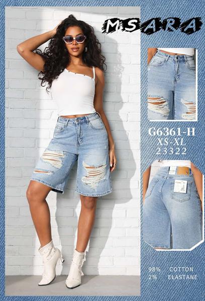 Шорты Jeans Club (XS-XL) G6361H l.blue (лето)