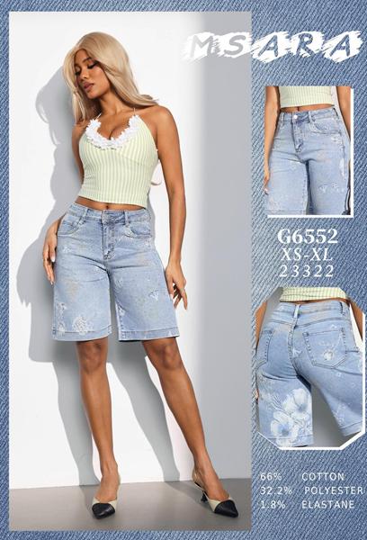 Шорты Jeans Club (XS-XL) G6552 l.blue (лето)