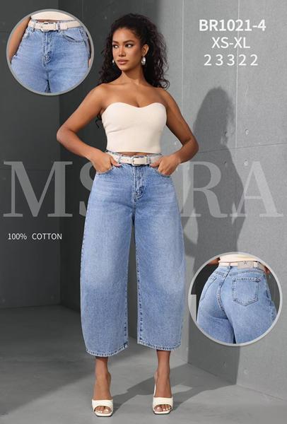 Бриджи Jeans Club (XS-XL) BR1021-4 l.blue (лето)