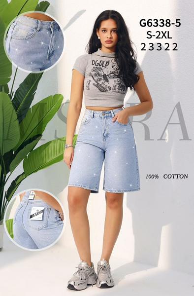 Шорты Jeans Club (S-2XL) G6338-5 l.blue (лето)