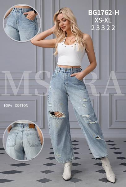 Джинсы Jeans Club (XS-XL) BG1762H l.blue (деми)