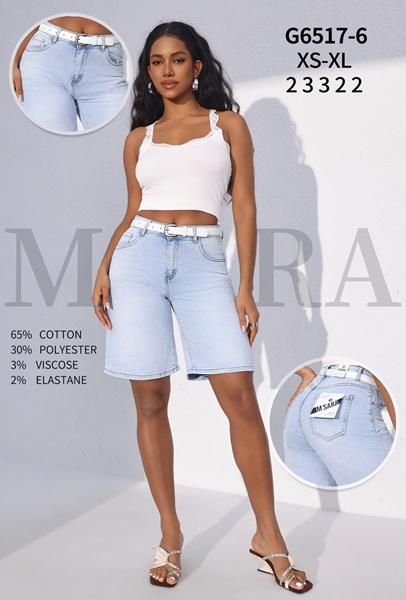 Шорты Jeans Club (XS-XL) G6517-6 l.blue (лето)