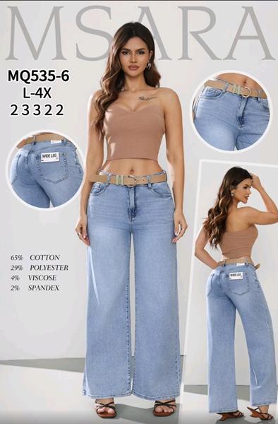 Джинсы Jeans Club (L-4XL) MQ535-6 l.blue (деми)