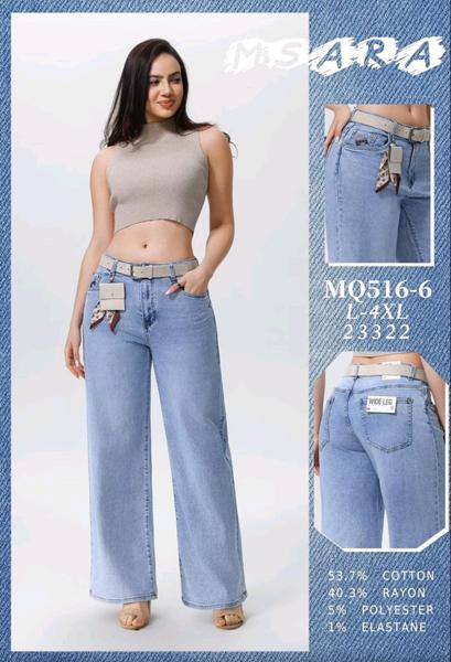 Джинсы Jeans Club (L-4XL) MQ516-6 l.blue (деми)