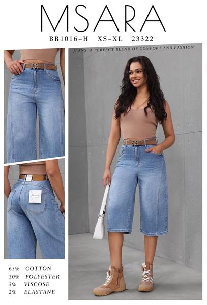 Бриджи Jeans Club (XS-XL) BR1016H l.blue (лето)