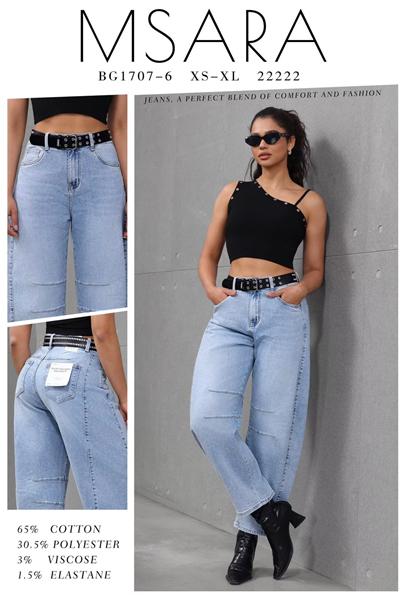 Джинсы Jeans Club (XS-XL) BG1707-6 l.blue (деми)