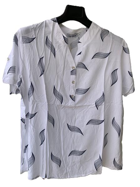 Рубашка Orange Chinese (XL-5XL) 224 white (лето)