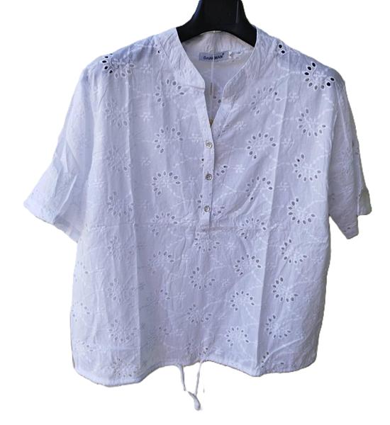 Блузка Orange Chinese (XL-5XL) 370 white (лето)