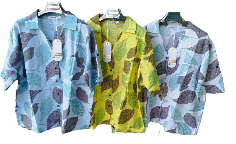 Рубашка Orange Chinese (XL-5XL) 459 yellow (лето)
