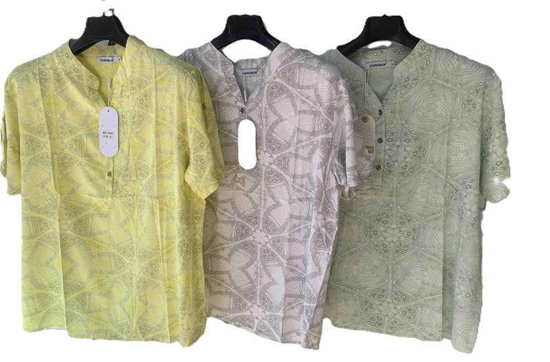 Блузка Orange Chinese (XL-5XL) 428 yellow (лето)