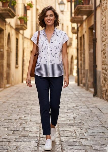 Кофта Orange Chinese (XL-4XL) 289 white (лето)