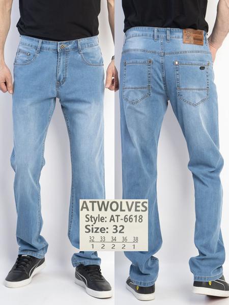 Джинсы Resalsa (32-38) AT6618 l.blue (деми)