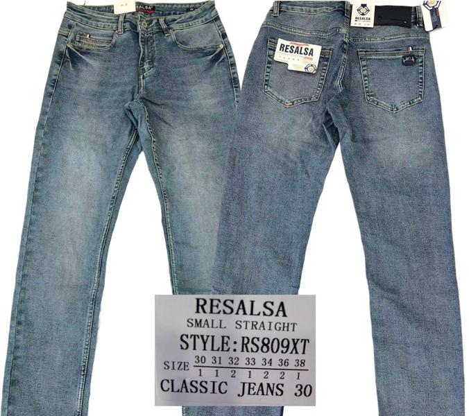 Джинсы Resalsa (30-38) RS8089XT l.blue (деми)