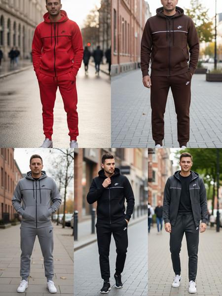 Костюм спорт Shon (46-54) S2701 red (деми)