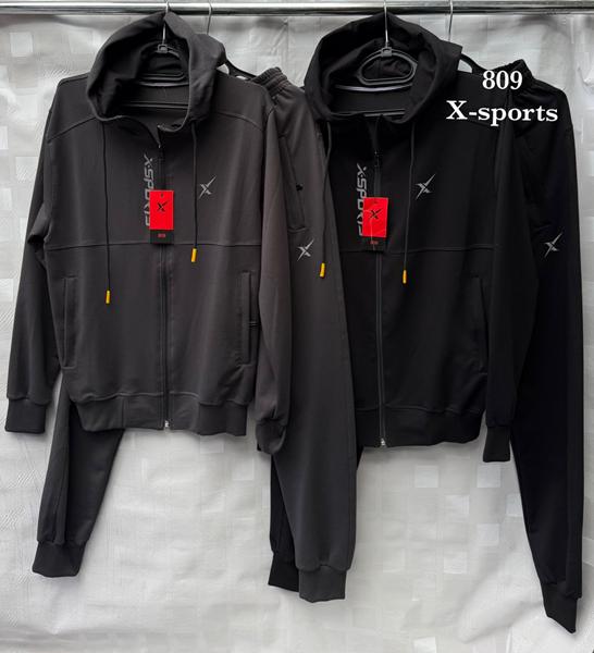 Костюм спорт Shon (48-58) S2768 black (деми)