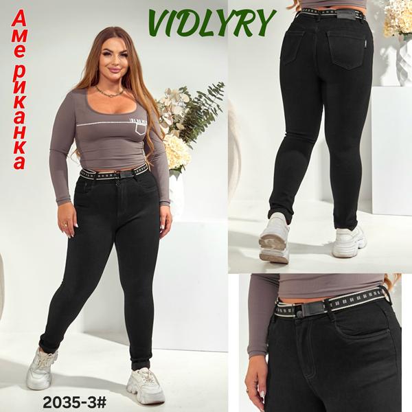 Джинсы Vidlyry (30-36) 2035-3 black (деми)