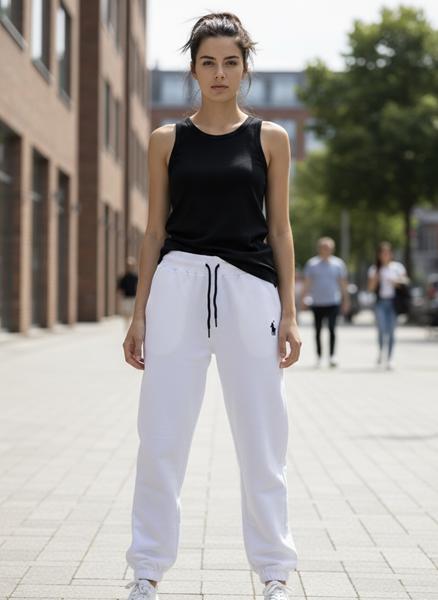 Штаны спорт Delviago (S-L) DL741 white (деми)