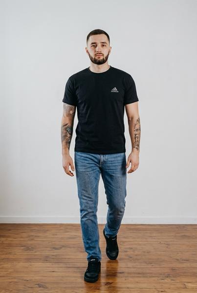 Футболка Sport style (56-64) 01 black (лето)