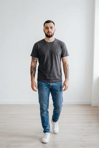 Футболка Sport style (56-64) 01-1 d.grey (лето)