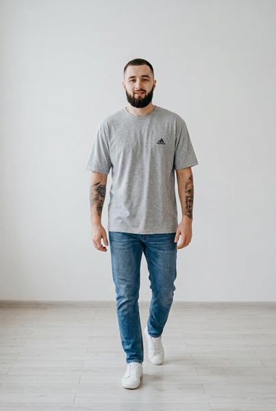 Футболка Sport style (56-64) 01-1 grey (лето)