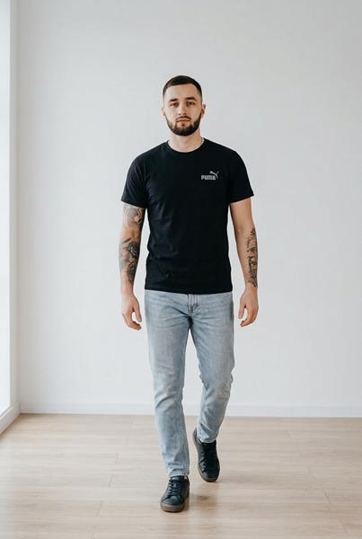 Футболка Sport style (46-54) 01-4 black (лето)