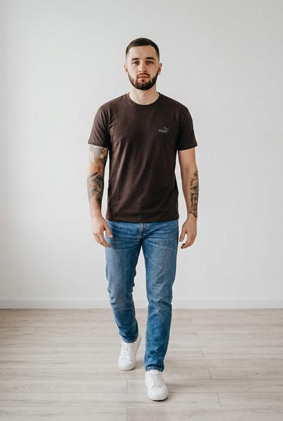 Футболка Sport style (46-54) 01-5 brown (лето)