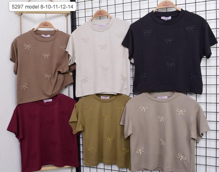 Футболка Meloria (8-14) 5297 l.grey (лето)