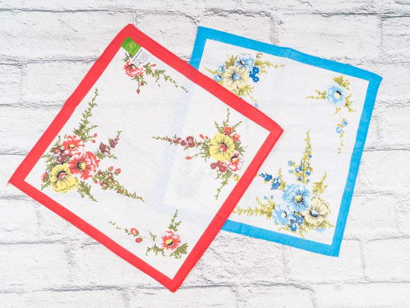 Носовой платок Shawls (31*31) P123 mix узбек (лето)