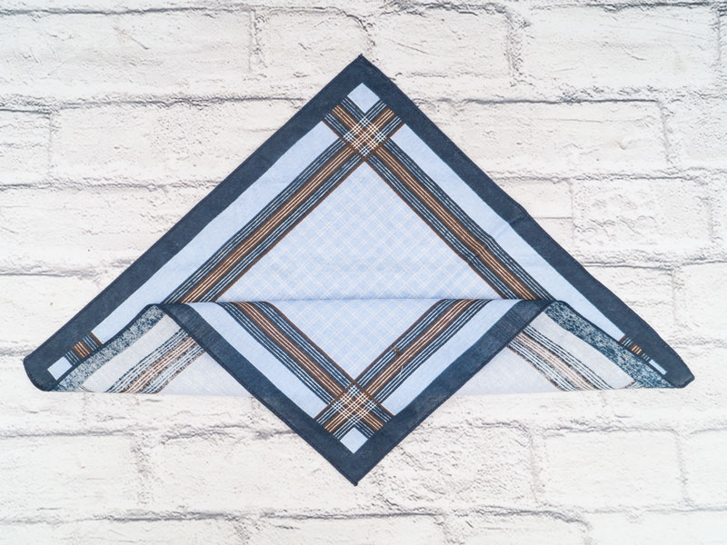 Носовой платок Shawls (40*40) P55 l.blue узбек (лето)