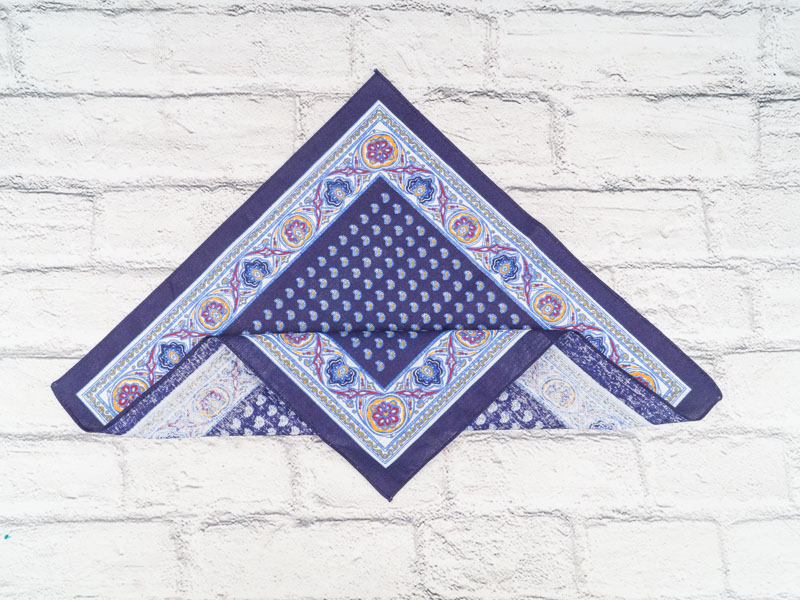 Носовой платок Shawls (40*40) P56 navy узбек (лето)