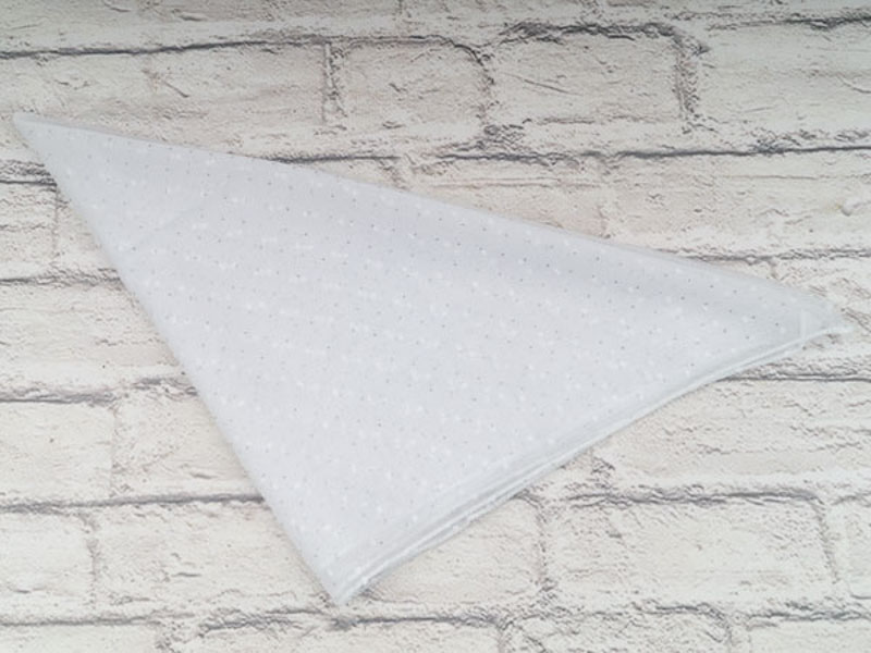 Платок Shawls (70*70) P134 white (деми)