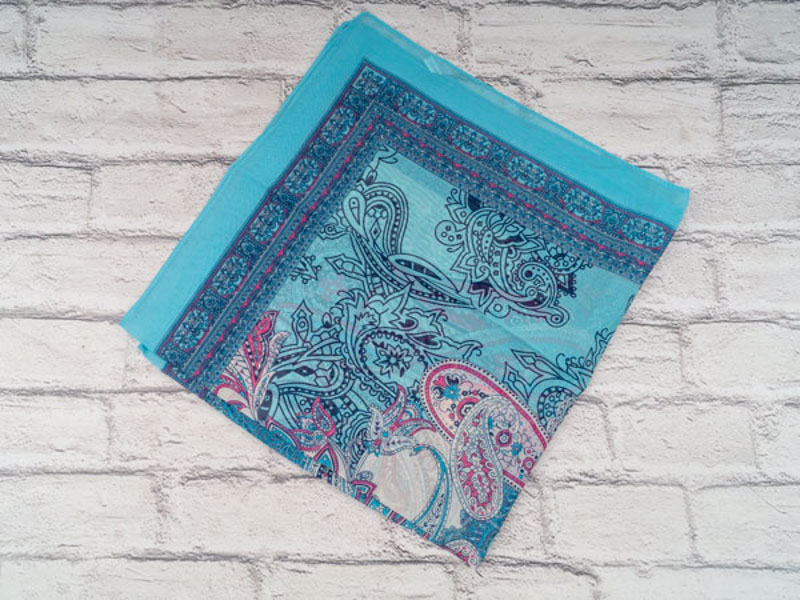Платок Shawls (72*72) P193 l.blue (деми)