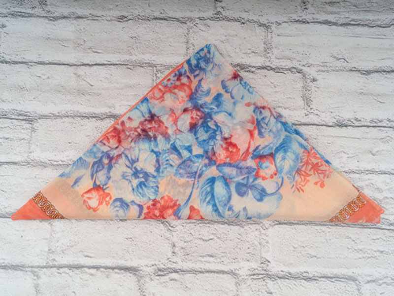 Платок Shawls (72*72) P195 orange (деми)