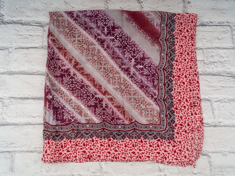 Платок Shawls (72*72) P198 wine (деми)