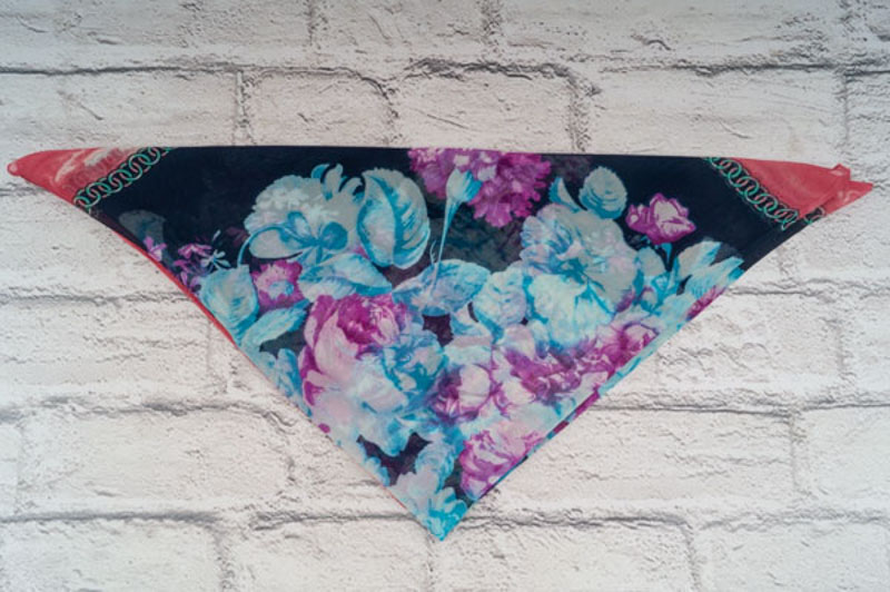 Платок Shawls (72*72) P199 blue (деми)