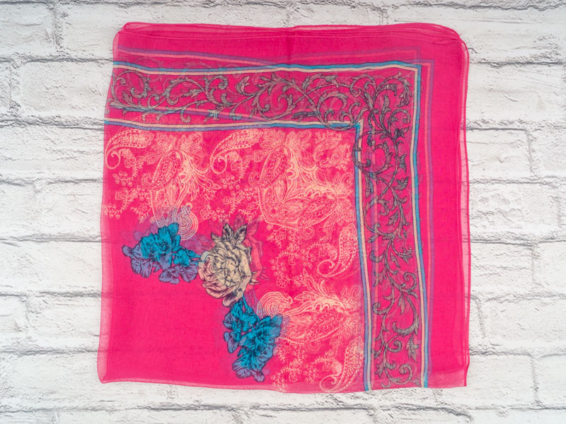 Платок Shawls (72*72) P208 fuchsia (деми)