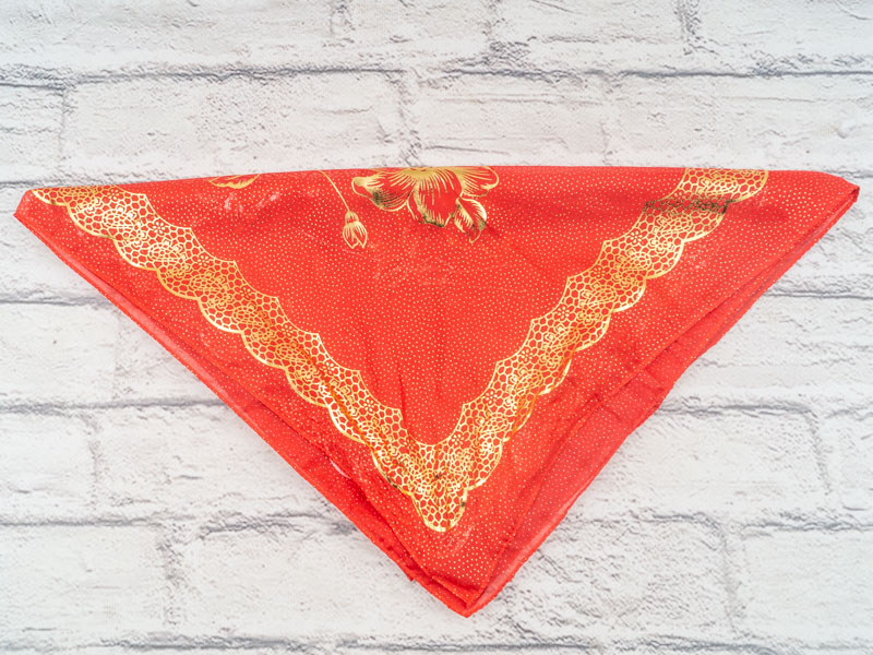 Платок Shawls (72*72) P246 red (деми)