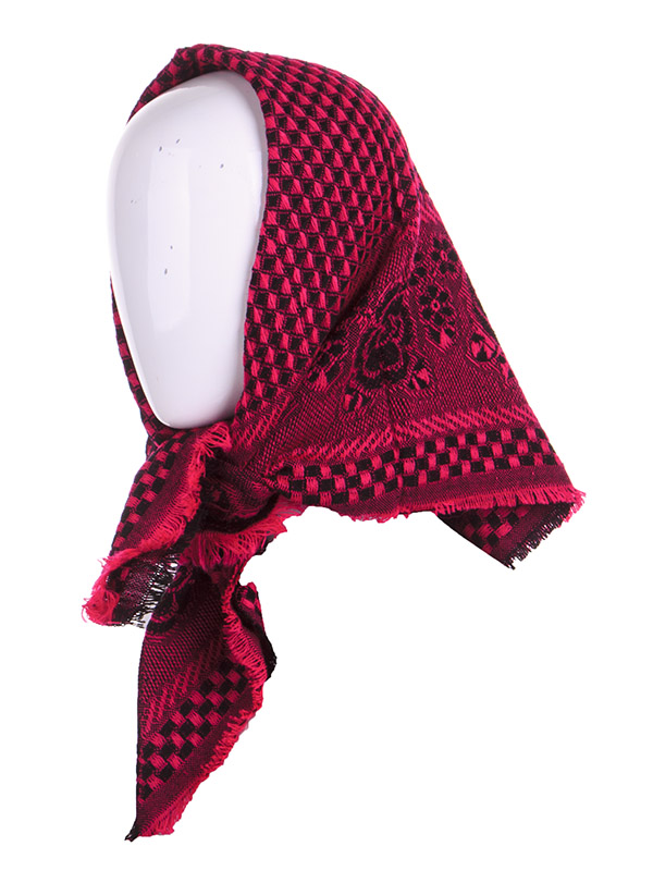Платок Shawls (75*75) P271 red (деми)