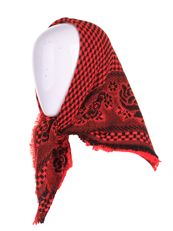 Платок Shawls (75*75) P279 red (деми)