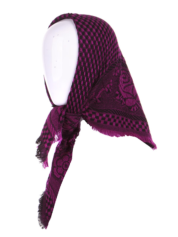 Платок Shawls (75*75) P282 purple (деми)