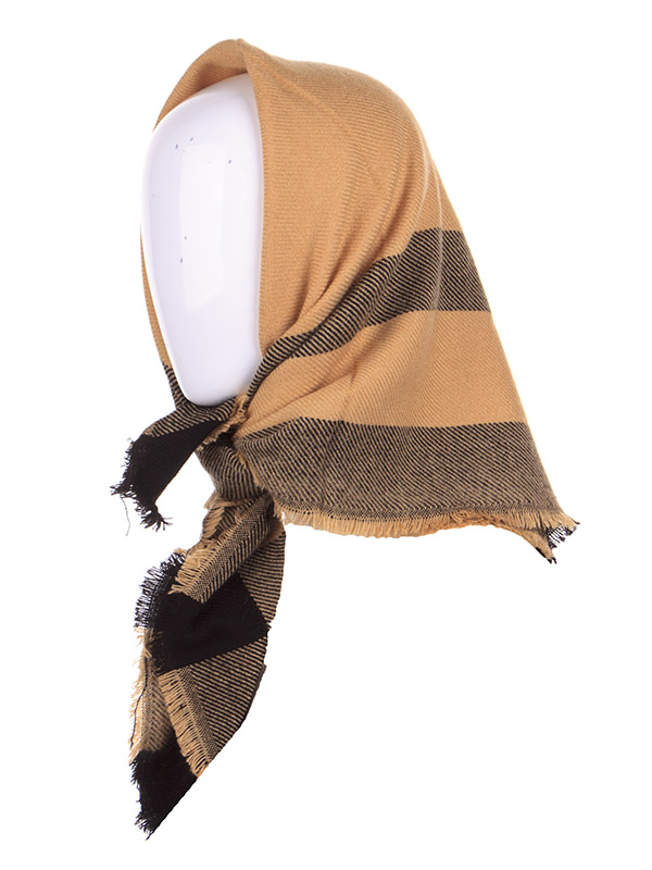 Платок Shawls (80*80) P293 beige (деми)